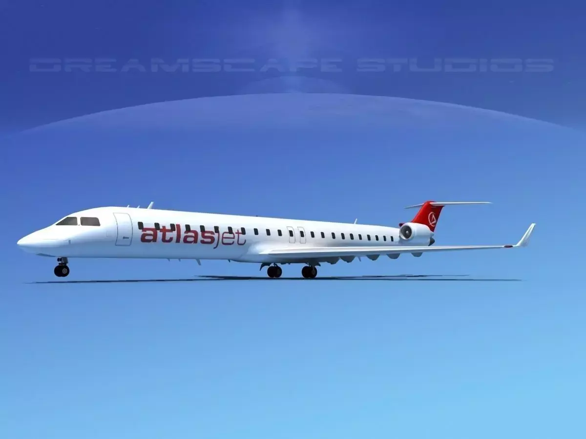 Bombardier CRJ900 Atlas Jet 3D model