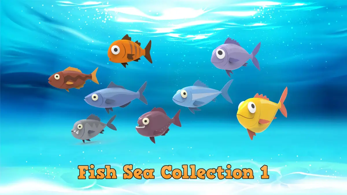 Fish Sea Collection 1 Low-poly 3D model