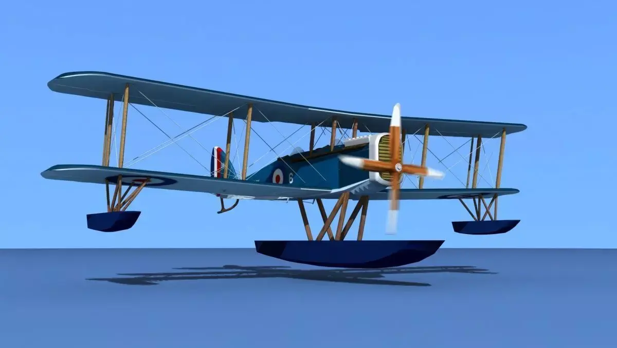 Airco DH-4 Royal Navy Seaplane 3D model