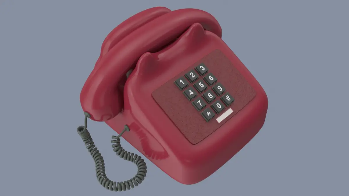 Rotary Telephone 3D model
