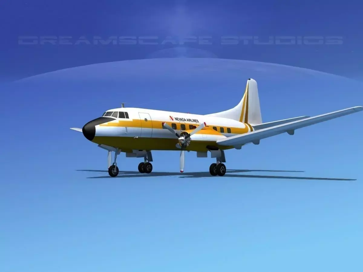 Martin 404 Nevada Airlines 3D model