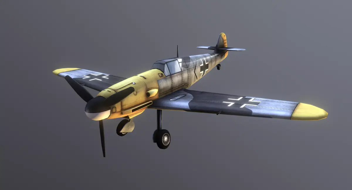 Messerschmitt Bf 109 Low-poly 3D model purchase
