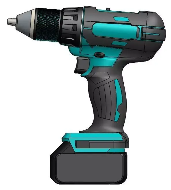 Makita Cordless Drill with Battery 3D model