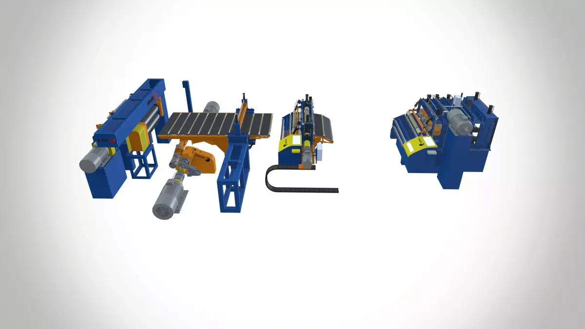 Fagor Metal Coil Slitting Line 3D model