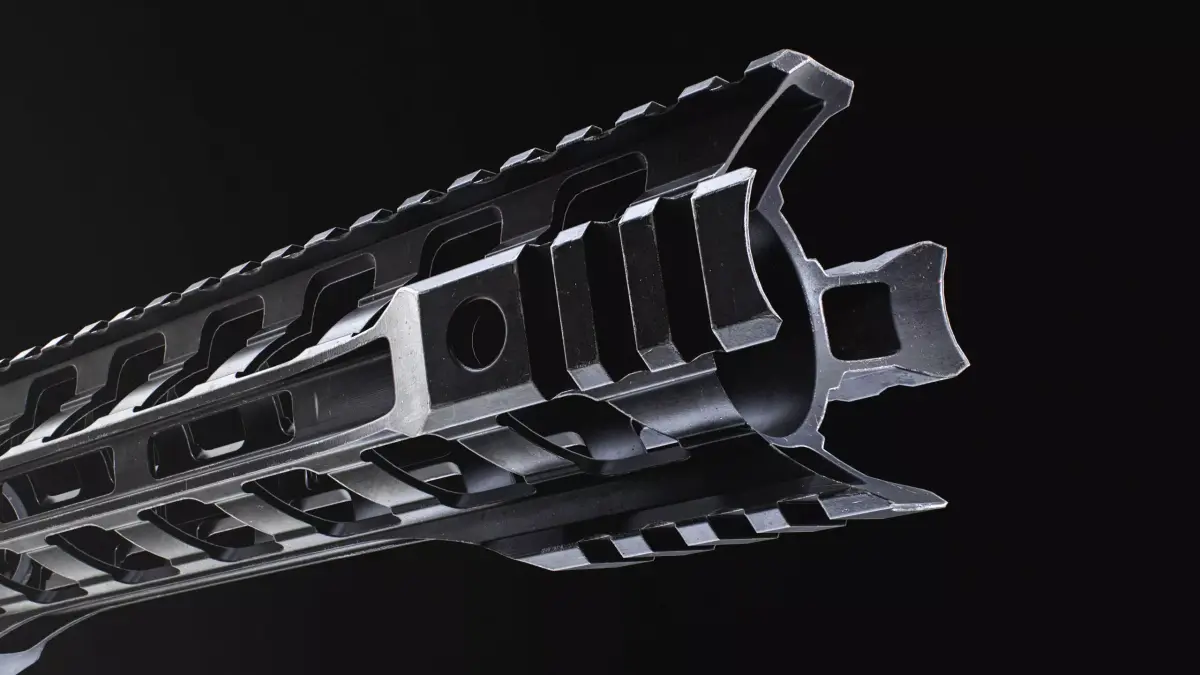 AR15 - M4A1 - Night Rail 5x56 Handguard LowPoly Low-poly 3D model