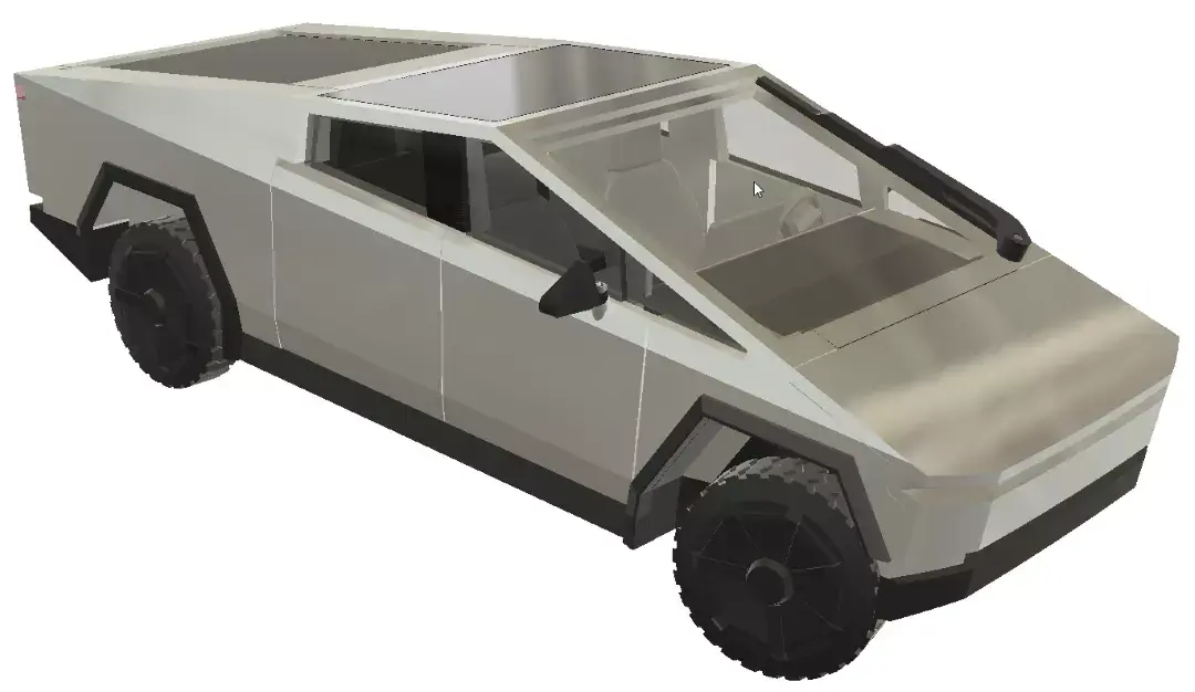 tesla cybertruck 3D print model