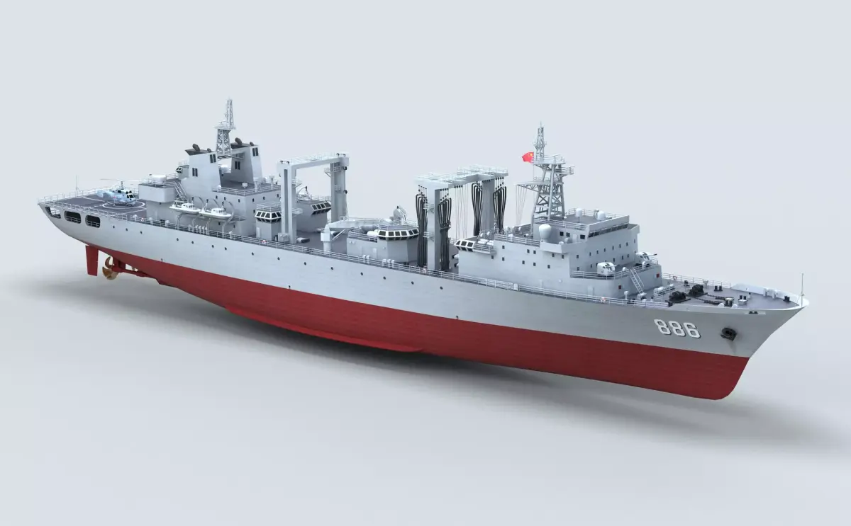 Chinese Navy Type 903  Auxiliary Ship 3D model