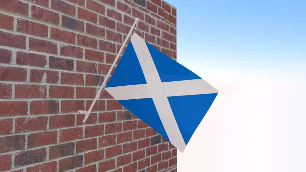 Flag of Scotland 3D model