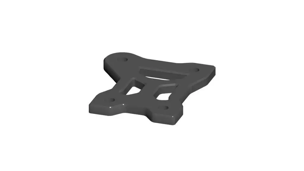 Replacement part IF556 Center Diff Plate for Kyosho MP10e MP10Te 3D print model