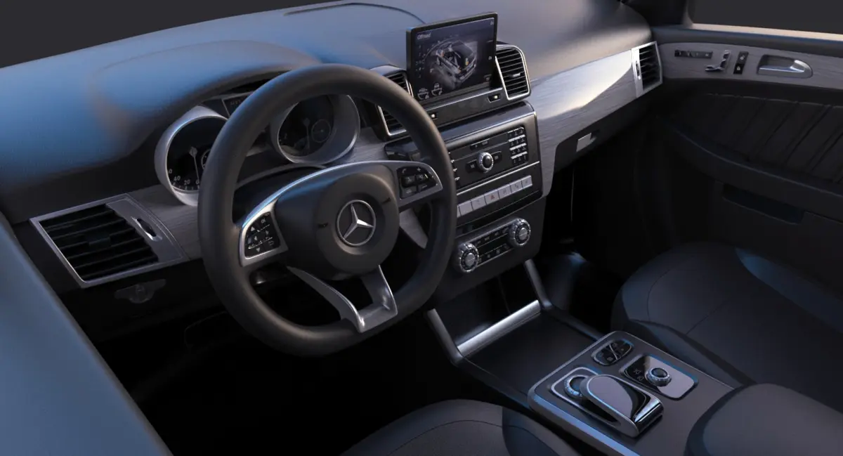 Interior Mercedes gle 250 (LOW detail) 3D model