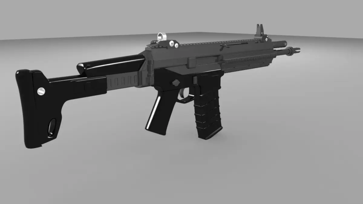 acr bushmaster Low-poly 3D model