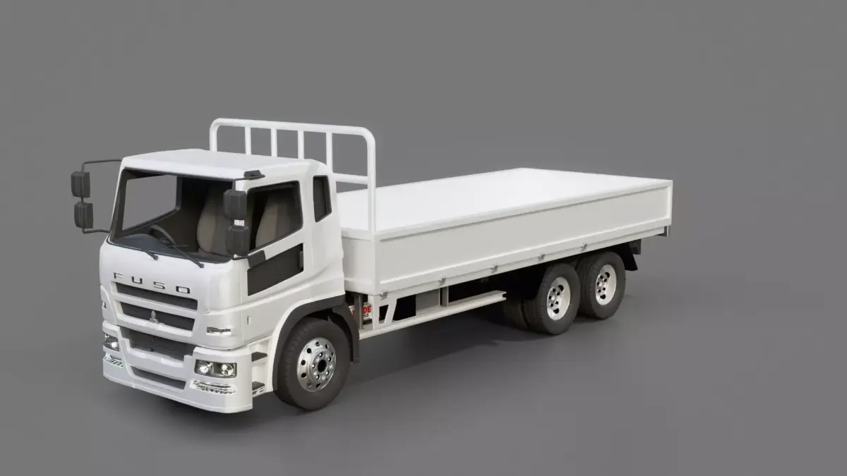 Mitsubishi Fuso Super Great Flatbed 3D model