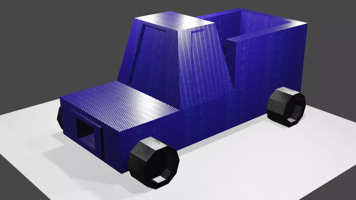 MASSIVE TRUCK Low-poly 3D model