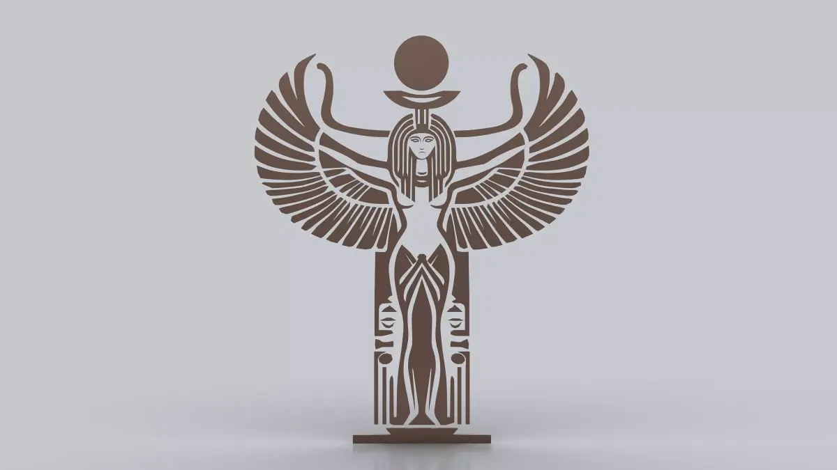Egyptian Symbols - 060 - Topology Low-poly 3D model