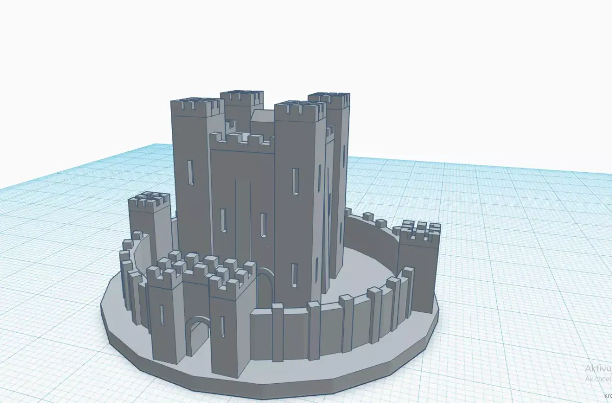 Bebbanburg castle  3D print model