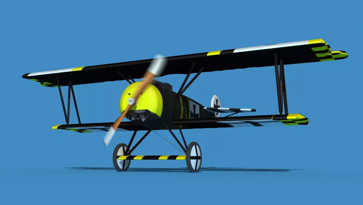 Fokker D-VI V01 3D model