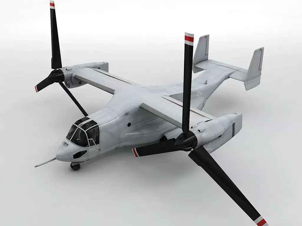 V-22 Osprey Helicopter  -2 Low-poly 3D model