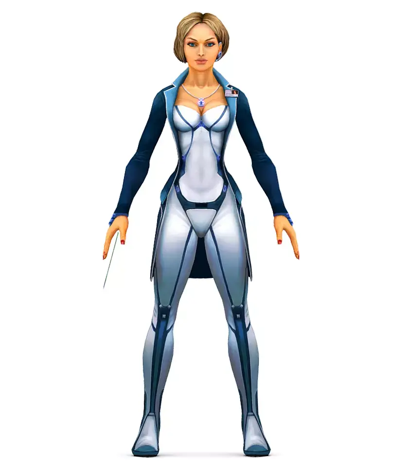 Woman Scientist Low-poly 3D model