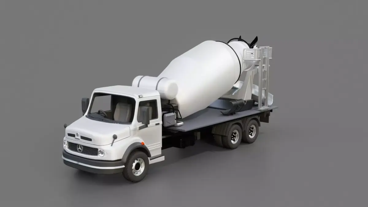 Mercedes-Benz LAK Concrete Mixer 3D model