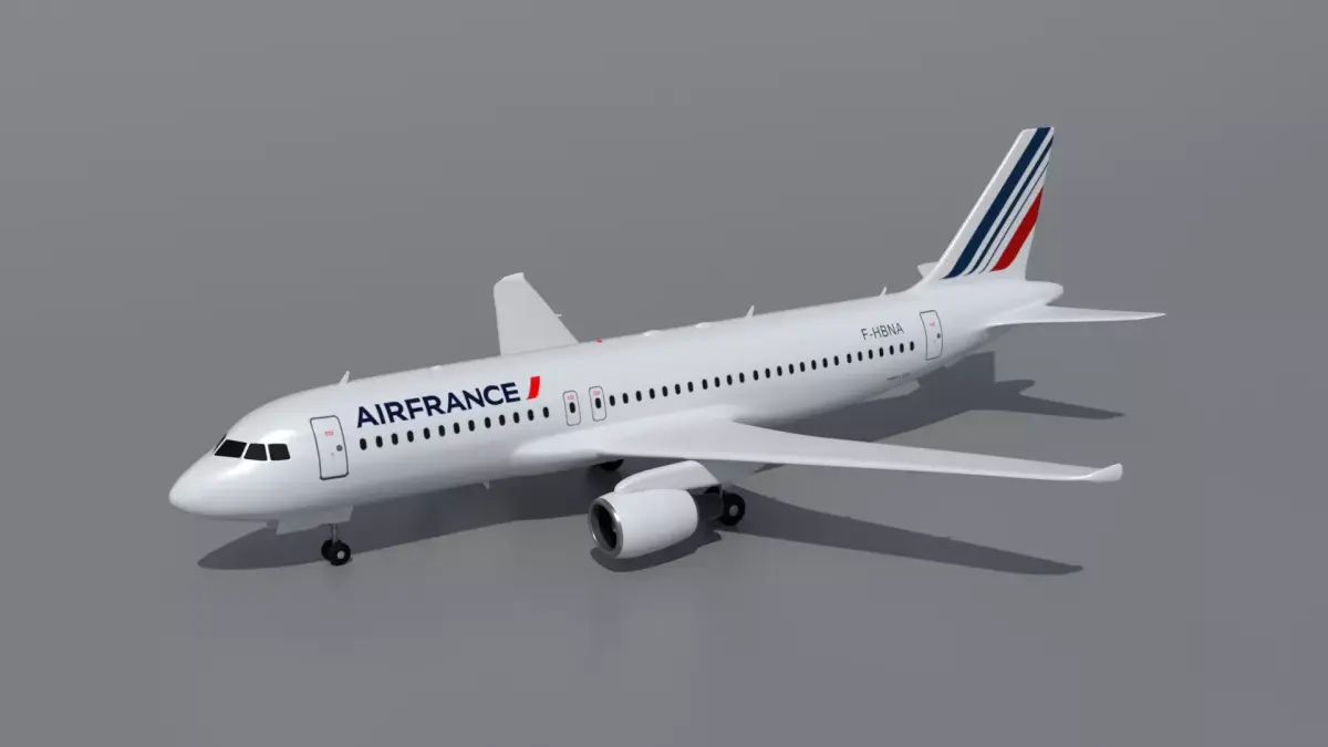  Airbus A320 Air France 3D model