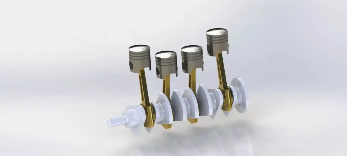  four cylinder 3D model
