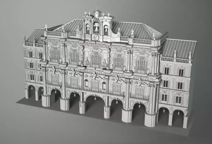 SALAMANCA 2 building with arches 3D model