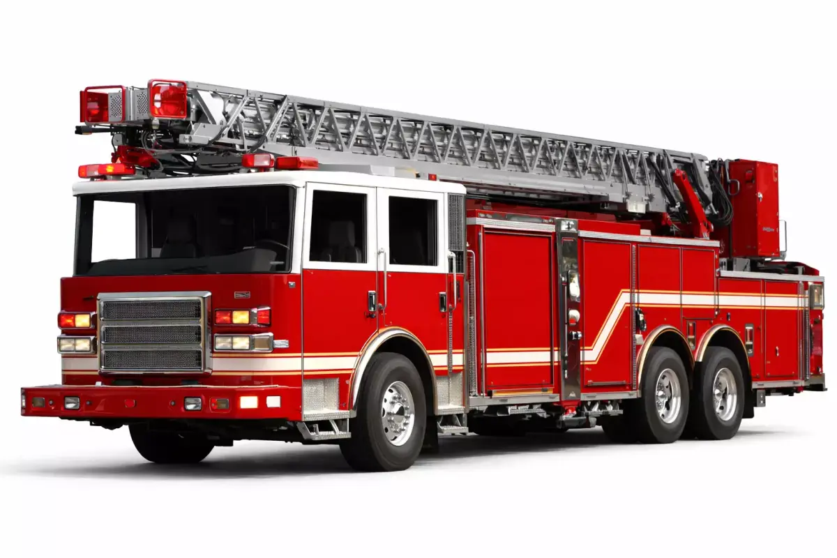 Modern Fire Truck Heavy Duty Firefighting Emergency Vehicle 3D model