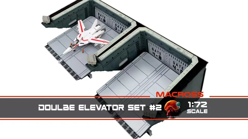 Set2 - Macross SDF-1 Prometheus Double Hangar elevator 3D print model