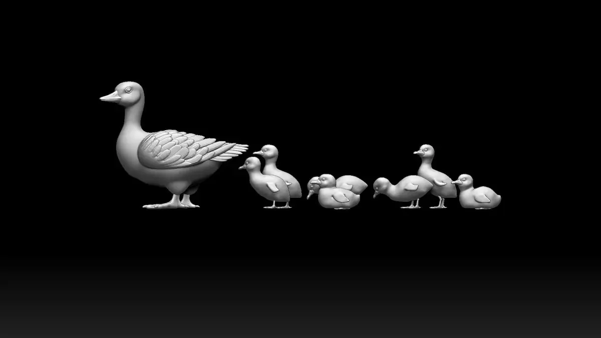 duckling duck 3D model
