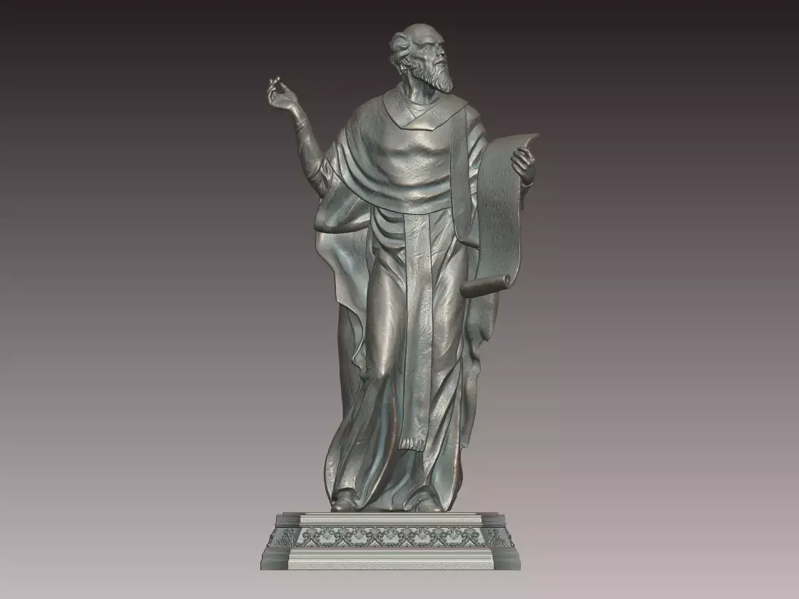 Ancient Philosopher Statue 3D print model purchase
