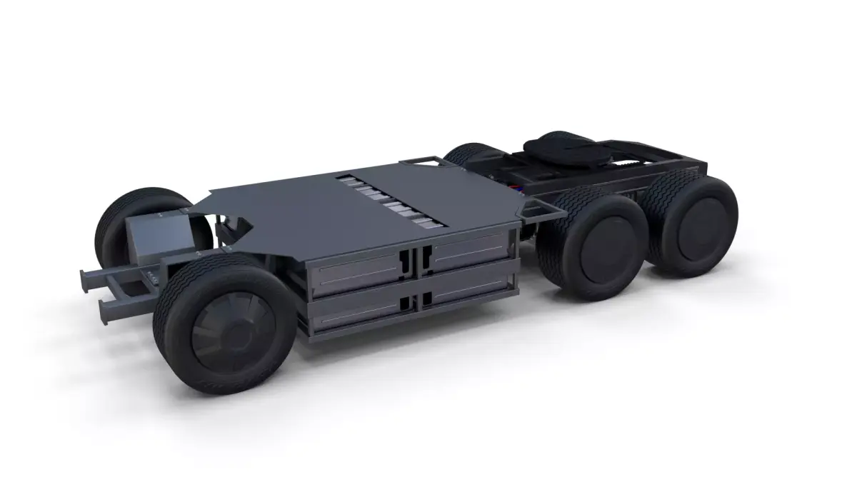Tesla Semi Truck Chassis 3D model