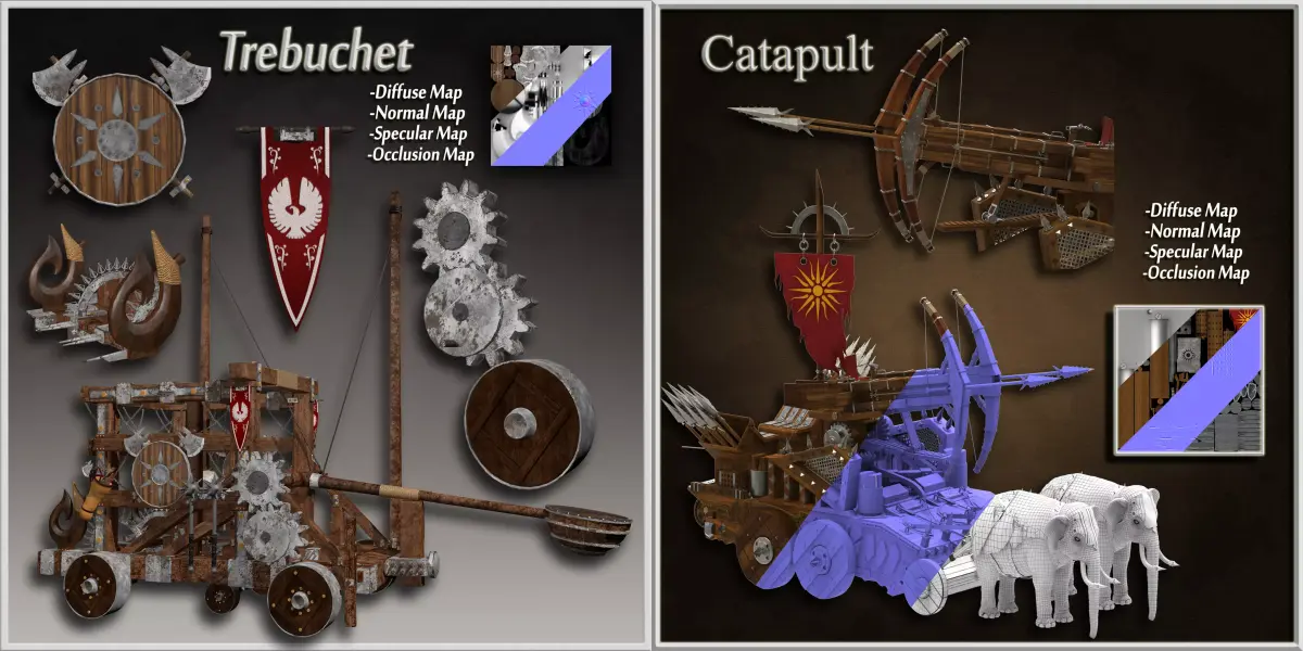 War vehicles 3D Model Pack