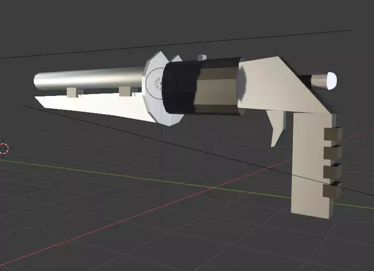 gun low poli  Free low-poly 3D model