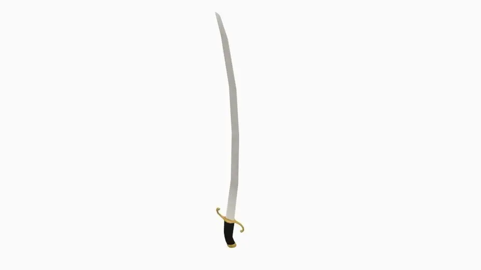 Cavalery saber Free low-poly 3D model