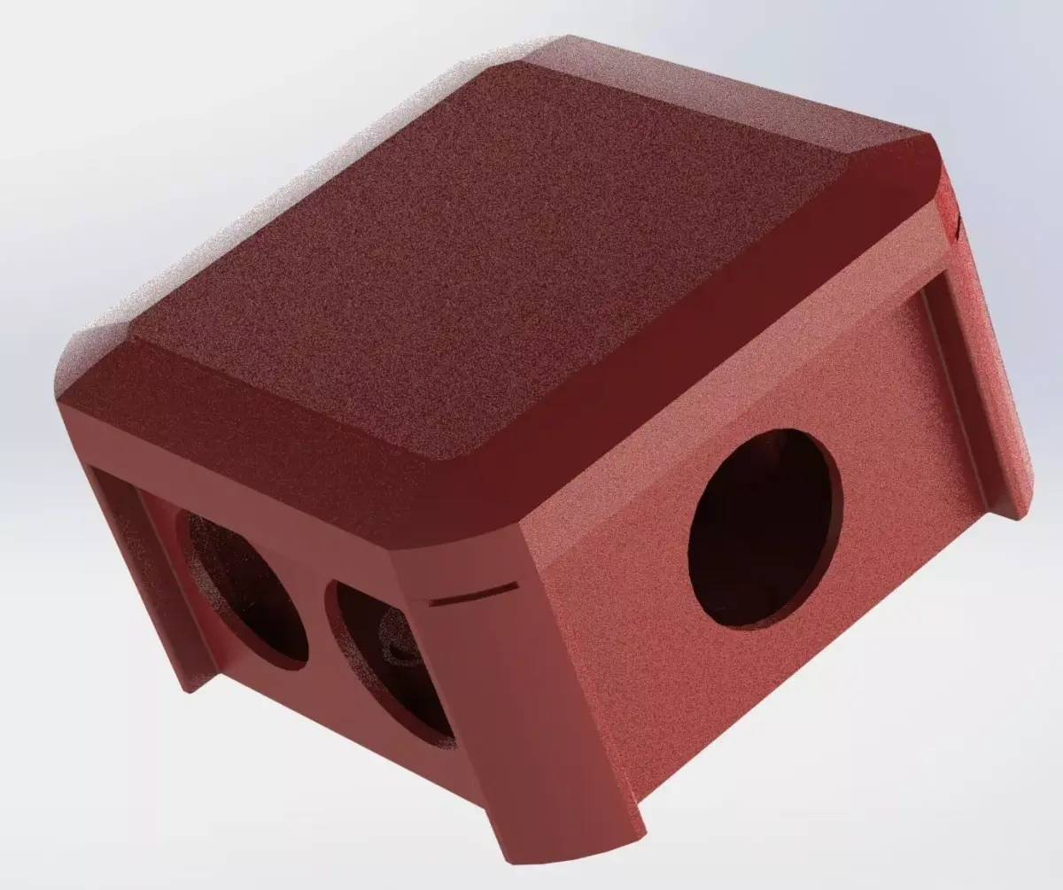 Square electrical junction box 90x90x50mm 3D print model