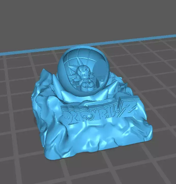 keycap goku 3D model