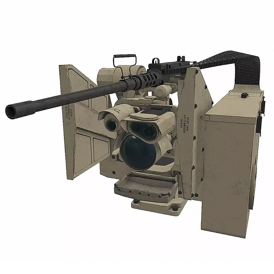 CROWS KONGSBERG M2 Low-poly 3D model