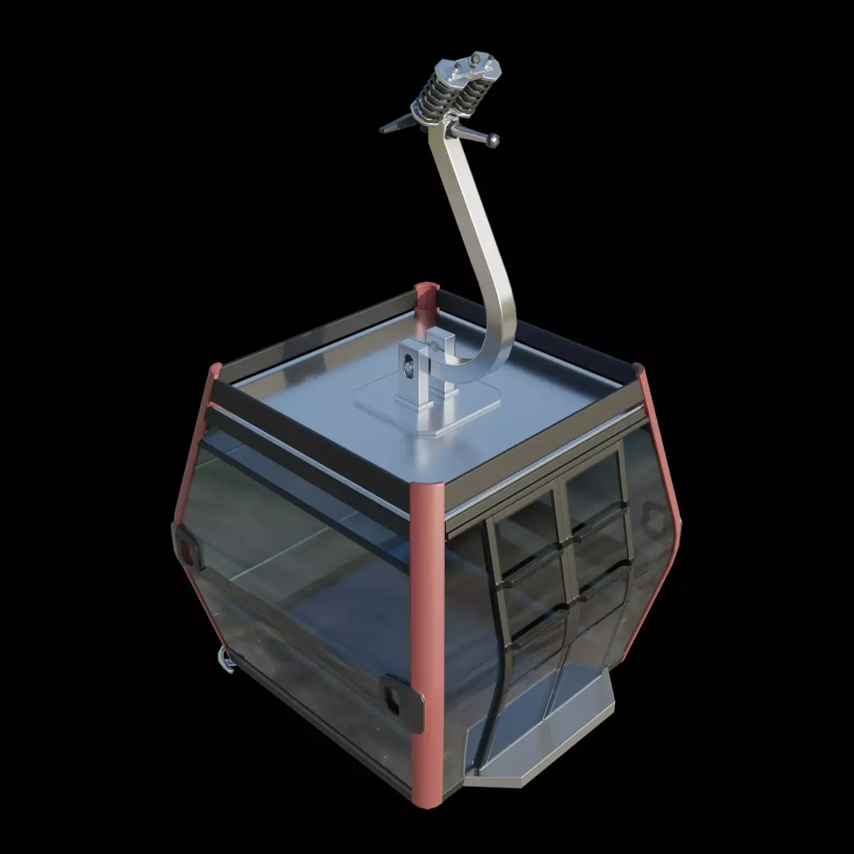 Gondola Lift Low-poly 3D model purchase