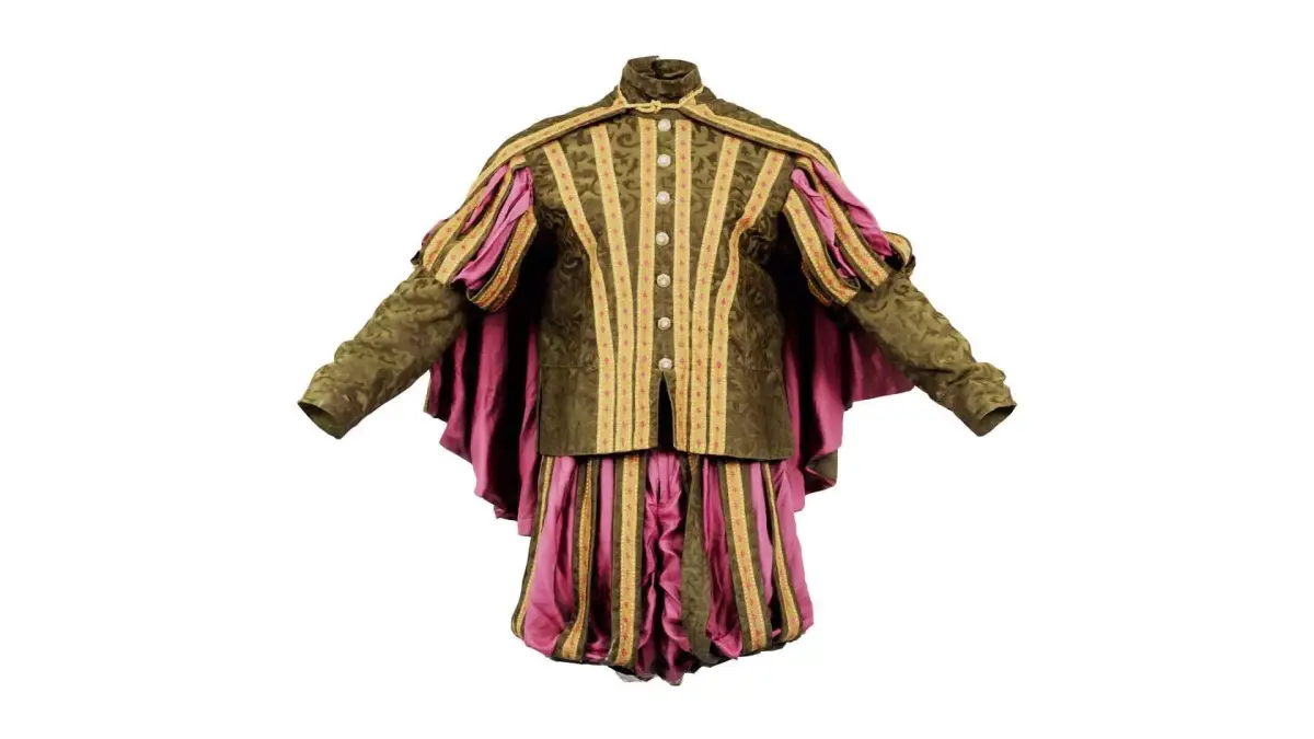 Triangle Decorated Historic Costume Cape Low-poly 3D model