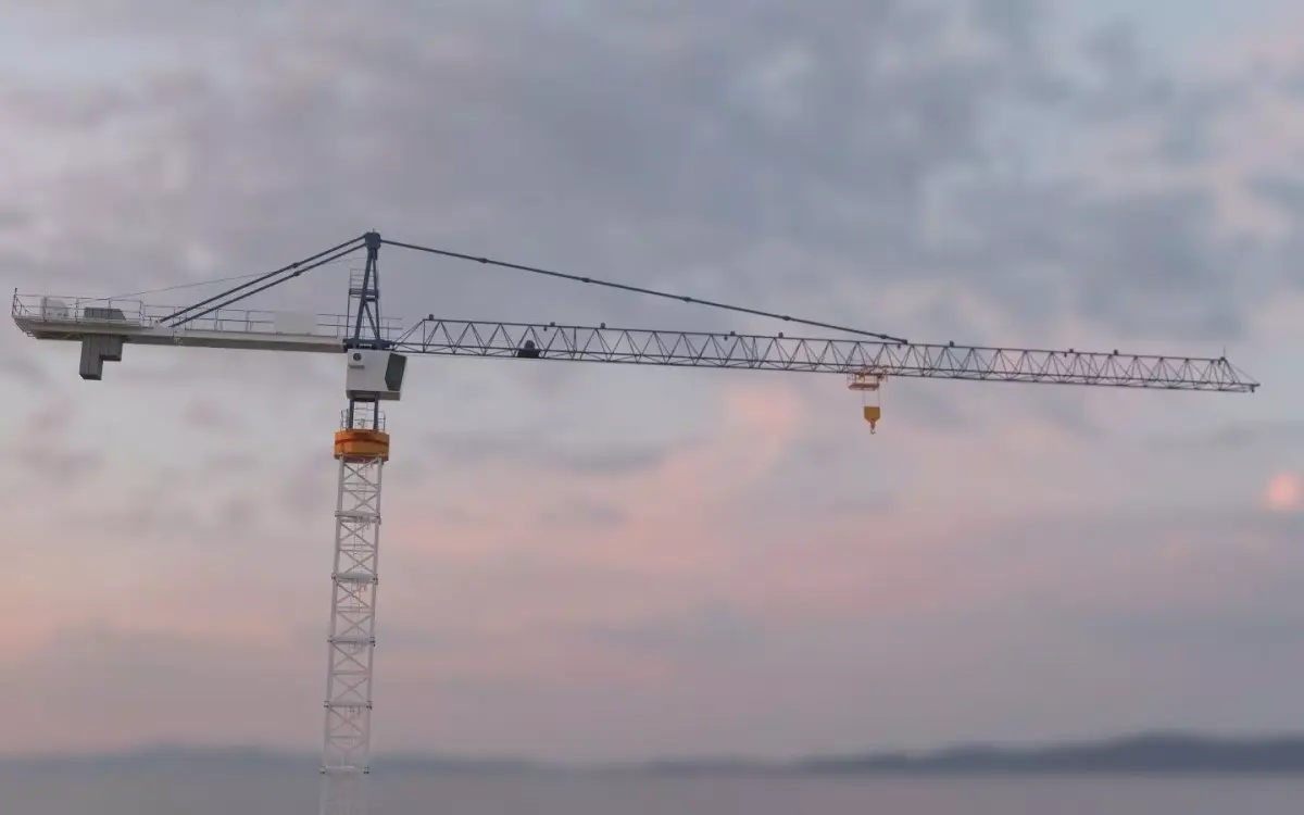 Hammerhead Tower Crane 6 - Construction Crane 3D model