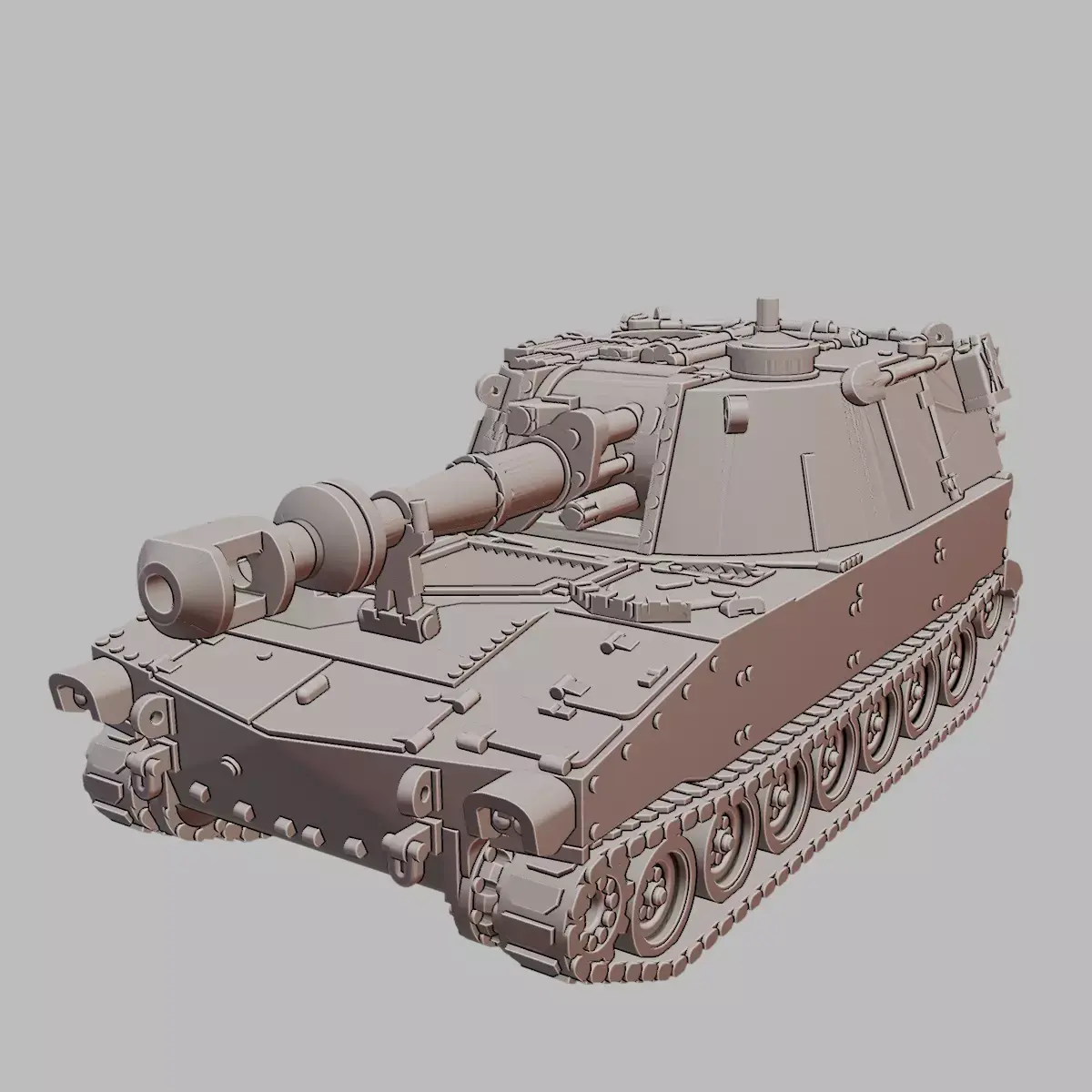 M109 Self Propelled Howitzer Vehicle 3D Printable  3D print model
