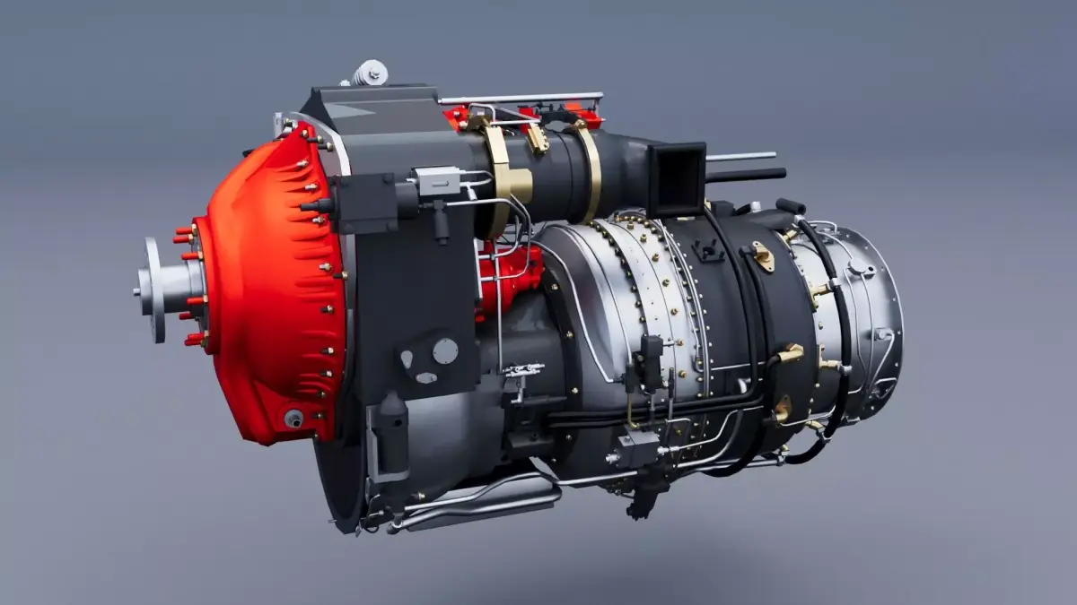 Engine TPE331 3D model