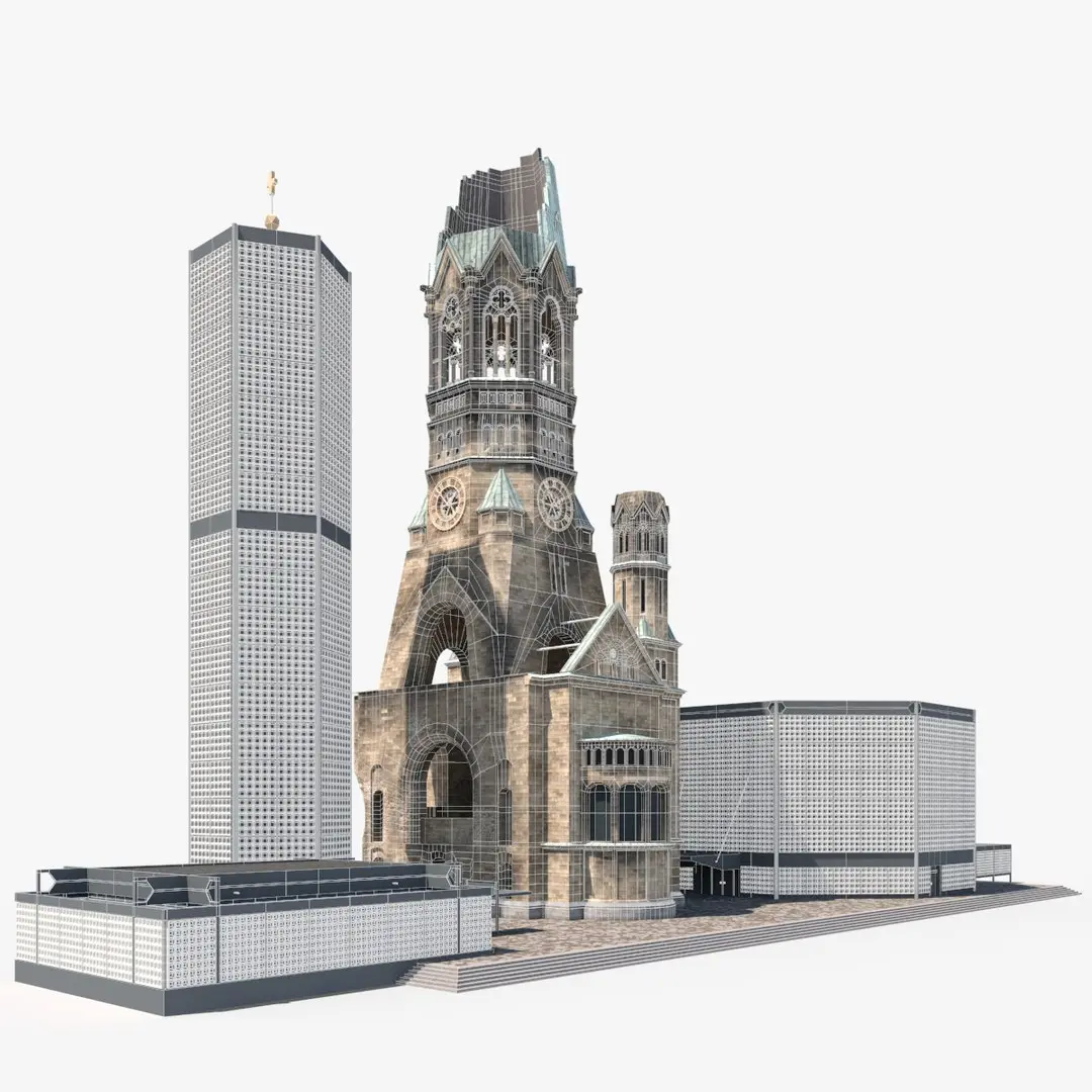 Kaiser Wilhelm Memorial Church Berlin Germany 3D model