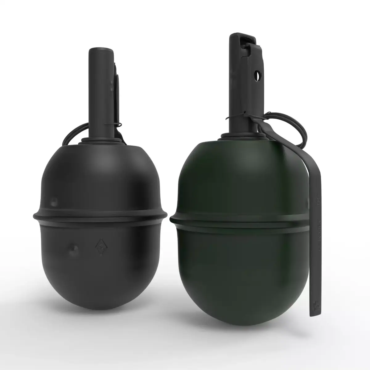 RGD-5 two grenades Low-poly 3D model