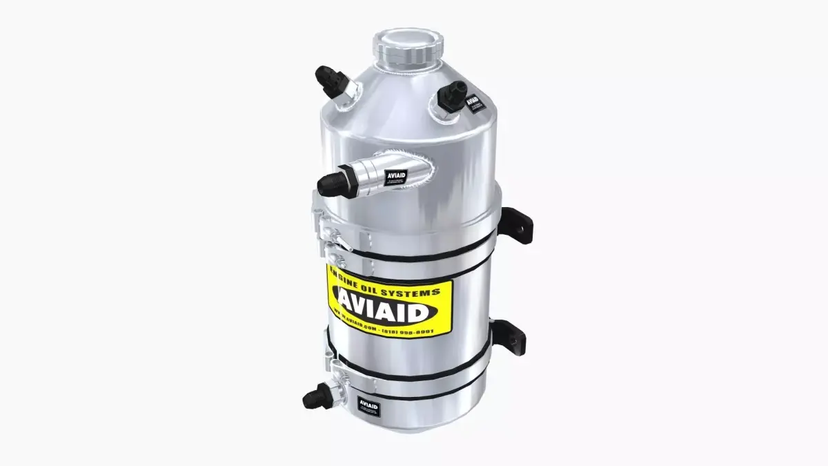 Aviaid Dry Sump Oil Tank Low-poly 3D model