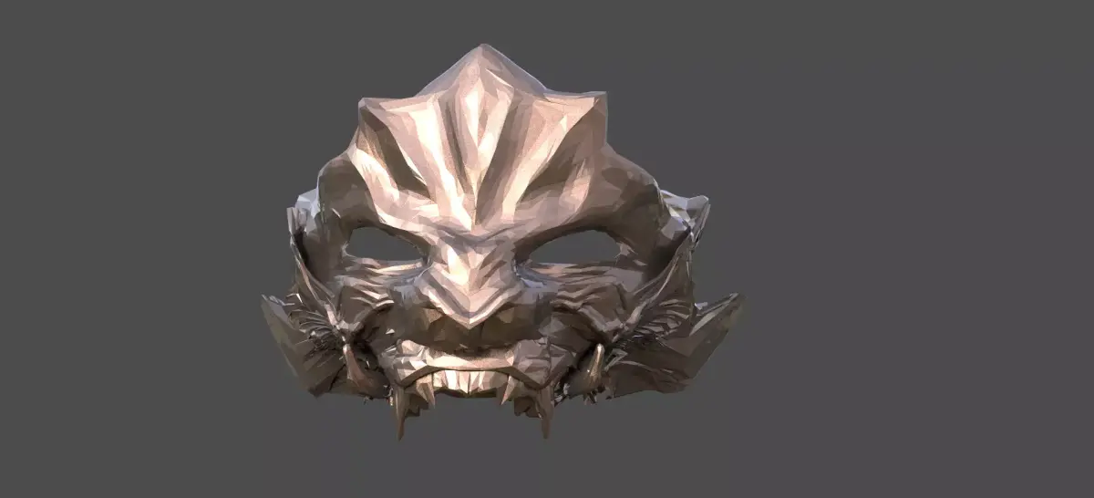 Sci fi Wolf Mask Top 3D model