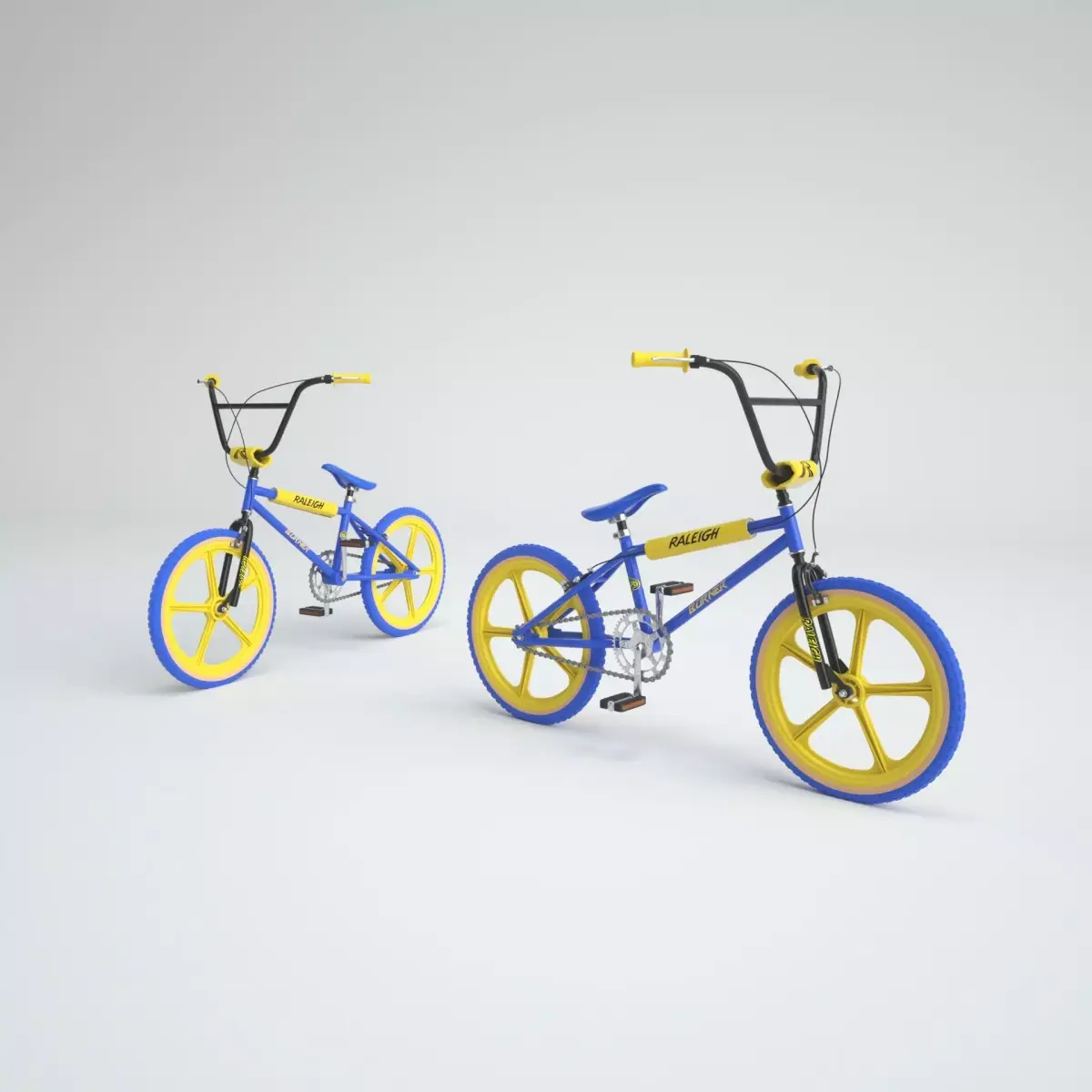 1980s Raleigh Burner BMX Bicycle 3D model