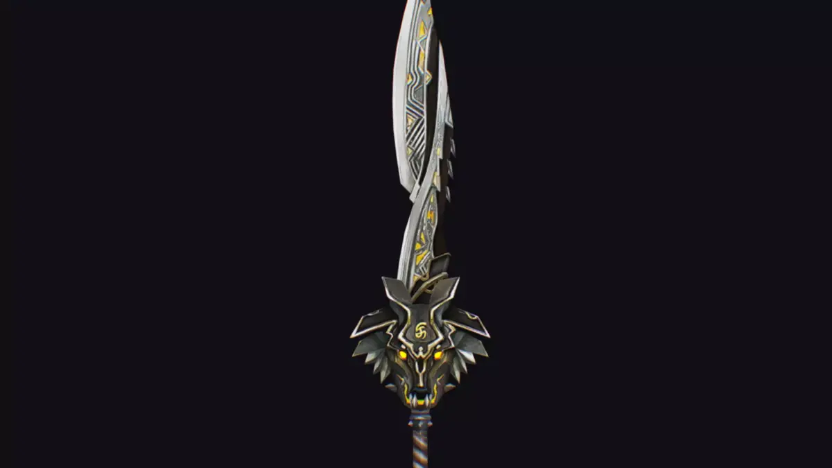 Sword Magical Cutting Fantasy Melee Dagger Iron Blade Saber Low-poly 3D model