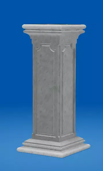 Postument Low-poly 3D model