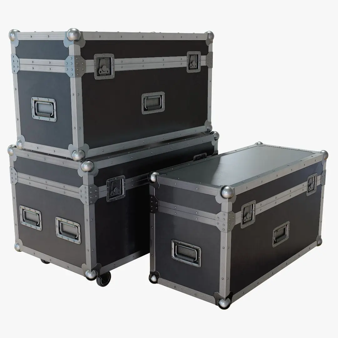 Music Cases Collection PBR 3D model